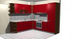 Кухня в червено