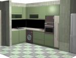 Кухня в зелено