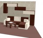 Секция в кафяво и пясък