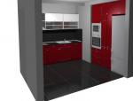 Кухня в червено от ПДЧ