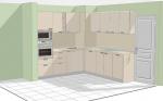 Кухня в цвят пясък
