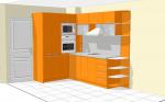 Кухня в оранж