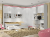 Обзавеждане за детска стая от пдч в бяло Обзавеждане за детска стая от пдч в бяло