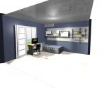 Детска стая в бяло и синьо Детска стая в бяло и синьо