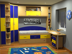 Мебели за детска стая по клиентски проект за София Мебели за детска стая по клиентски проект за София