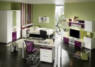 Детска стая в лилаво и бяло коплект Детска стая в лилаво и бяло коплект