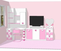 Детска стая работен кът за момиче Детска стая работен кът за момиче