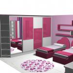 Детска стая в розово за момичета София Детска стая в розово за момичета София