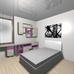 Момичешка детска стая в два цвята София Момичешка детска стая в два цвята София