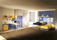 Детска стая в жълто и синьо Детска стая в жълто и синьо