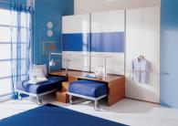 Детска стая за две момчета с синьо Детска стая за две момчета с синьо